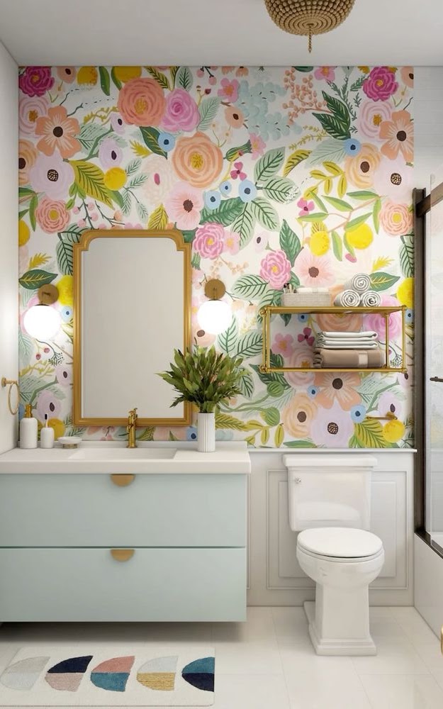 Bright Marble Bathroom Look