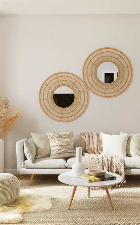 Warm Minimalist Lounge Look
